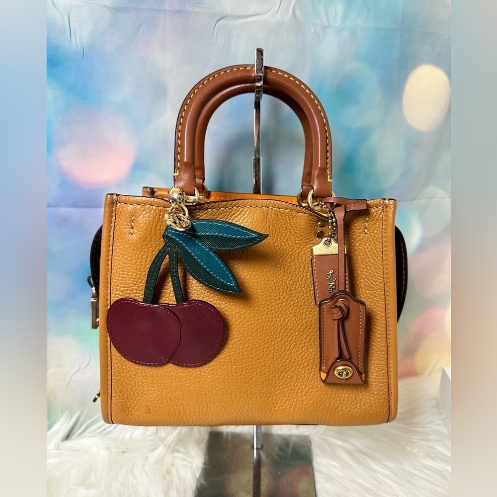 tory burch keychain cherry